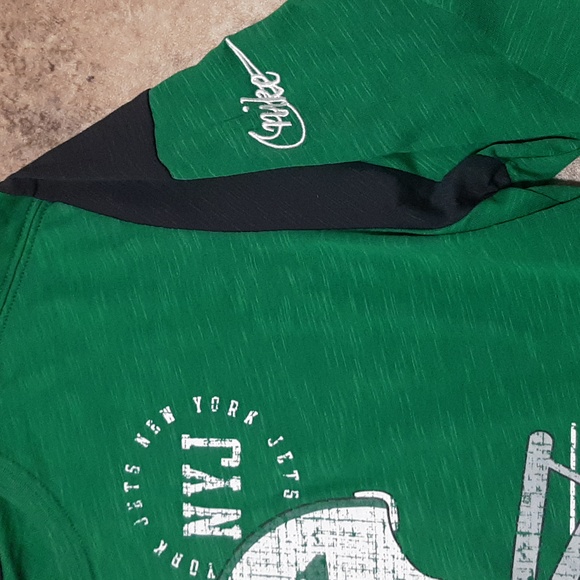 New. Nike Mens New York Jets Historic Logo Green Long Sleeve T-Shirt. Size Large - Picture 3 of 5